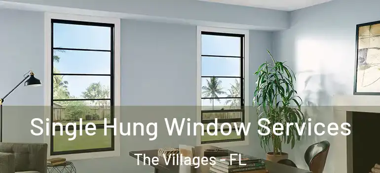  Single Hung Window Services The Villages - FL